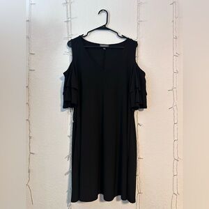 Luxology Black Cold Shoulder Dress